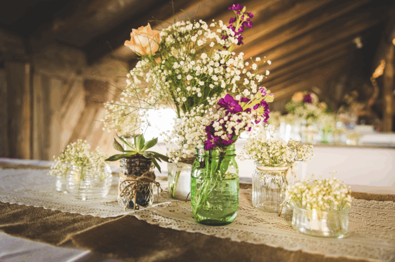 vintage wedding decoration ideas for tables
